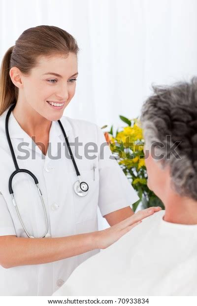 Nurse Taking Care Her Patient Stock Photo 70933834 Shutterstock