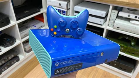 DifÍcil De Achar Xbox 360 Super Slim Azul Youtube