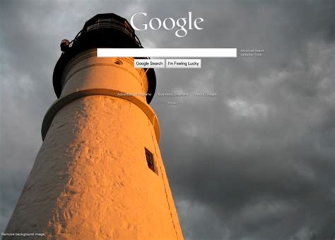 Add Background Images to Google's Homepage