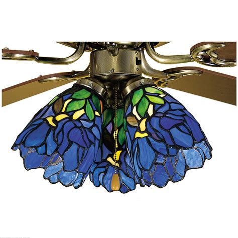Solar lights make it beautiful on a deck at night. Tiffany glass ceiling fans - Lighting and Ceiling Fans