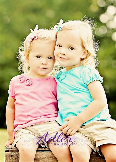 Identical Twins Twin Girls Toddler Cute Twins Love Twins