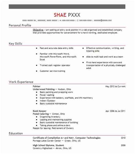 Okay, enough with the bad resume objective samples! Painter Resume Objectives Resume Sample | LiveCareer
