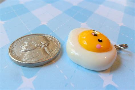Kawaii Egg Charm Sunny Side Up Polymer Clay Charm