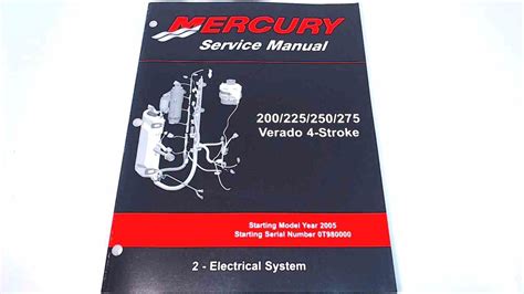 90-896580200 Mercury Service Manual Electrical System 200-275 HP Verado