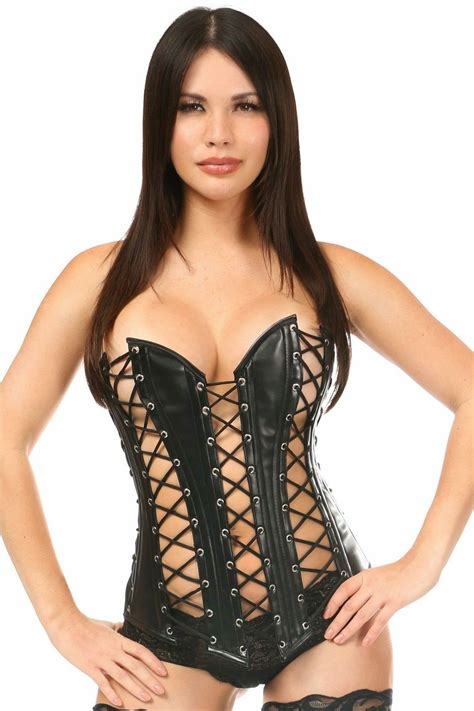 Top Drawer Lace Up Steel Boned Over Bust Corset Daisy Corsets