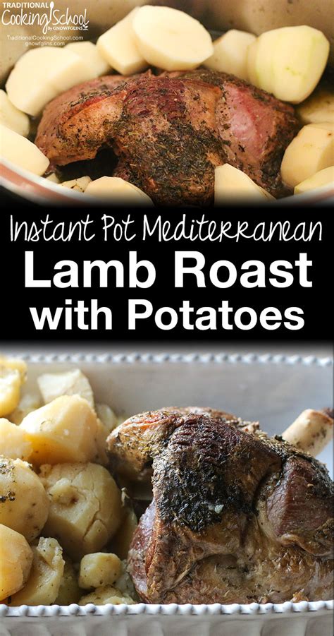 Looking for mediterranean recipes to create a summery feast at home? Instant Pot Lamb Roast With Mediterranean Herbs & Potatoes