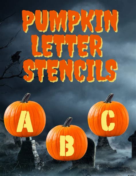 Buy Pumpkin Letter Stencils 100 Stencils For Carving Letters And
