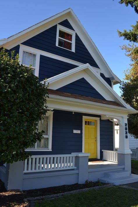 Trendy Exterior Paint Colors For House Dark Navy Blue Ideas House