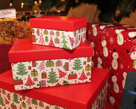 Juvale Set Of 10 Boxes Nesting Box Set Lids Christmas Morning Winter