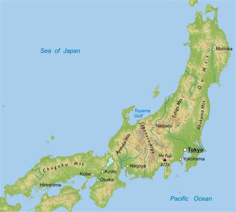 You can print, download or embed maps very easily. Physical Map of Japan | World Building: Map Making Reference | Pinterest | Geography, Asia and ...