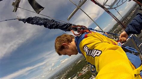 Sky Jump From The Auckland Sky Tower January 2012 Youtube