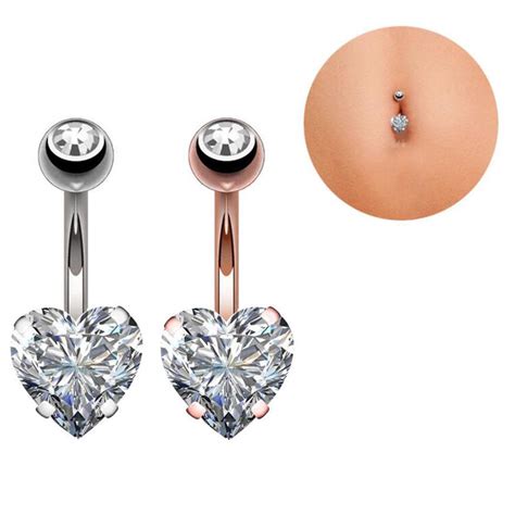 Body Jewellery 1 X 2016 Style Body Piercing Medical Steel Crystal Navel
