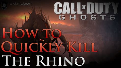 Call Of Duty Ghosts Extinction How To Quickly Kill The Rhino