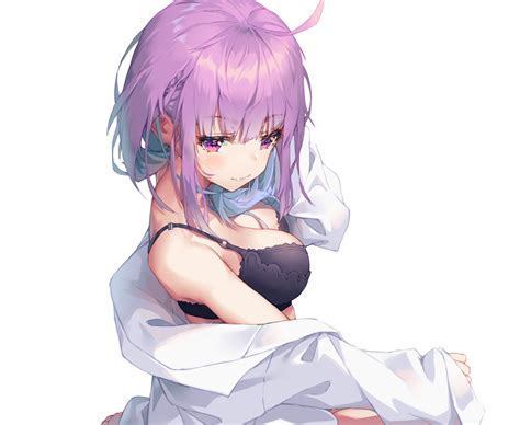 Barefoot Bra Breasts Cleavage Cropped Fang Hololive Minato