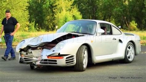 Porsche Crashed In Accident Sold For Record 467500 Rs 33 Crores