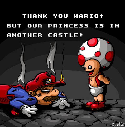 Your princess is in another castle. Blaming George Romero: Sorry, Mario, the Princess is in ...