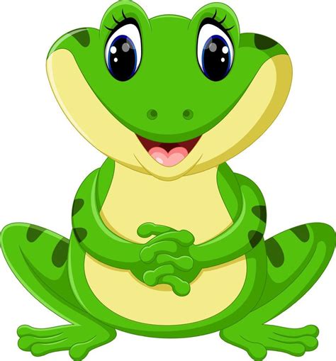Cute Frog Cartoon 7915476 Vector Art At Vecteezy