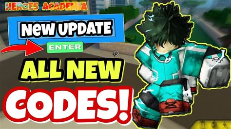 All New Codes In Heroes Academia 2020 New Updates Roblox Youtube