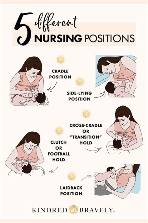 5 Common Breastfeeding Positions Breastfeeding Breastfeeding