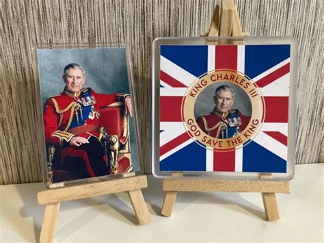 King Charles Iii 3rd Coronation Day 2023 Fridge Magnet And Coaster T