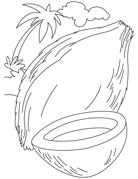 Coconut Fruit Coloring Pages Download Free Coconut Fruit Coloring