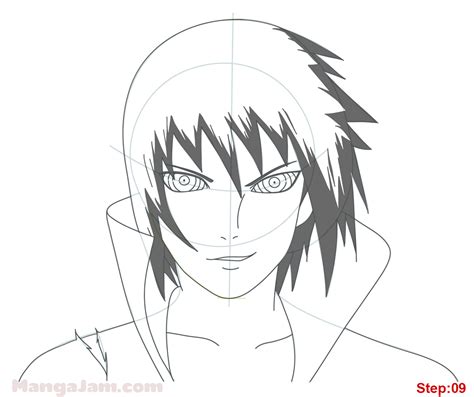 How To Draw Sasuke Rinnegan From Naruto