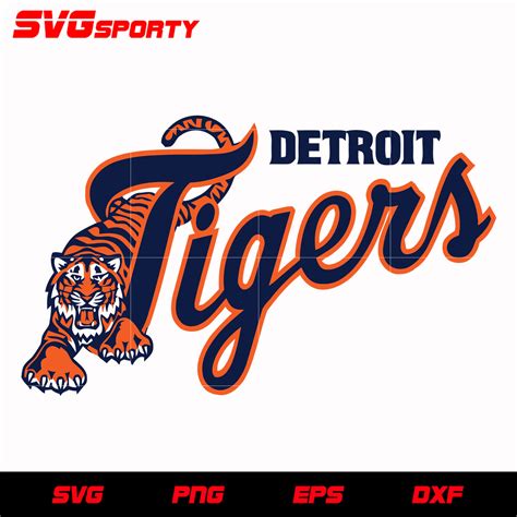 Detroit Tigers Text Logo 2 Svg Mlb Svg Eps Dxf Png Digital File F