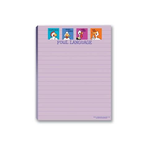 Funny Adult Note Pad Assorted Pack 4 Novelty Notepads Funny Office