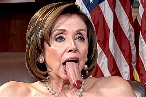 Dopamine Girl Cum Hungry Slut Nancy Pelosi Sucks Cock Licks Up The