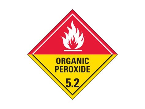 Dangerous Goods Sign Class 5 2 Organic Peroxide Vanguard NZ