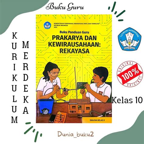 Jual BUKU GURU PRAKARYA REKAYASA KURIKULUM PENGGERAK MERDEKA KLS 10