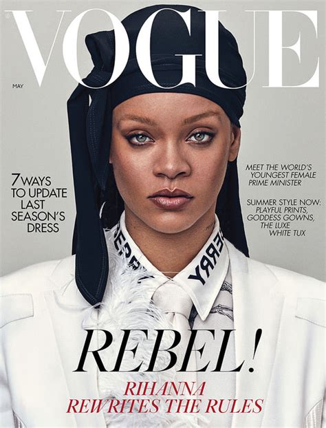 rihanna wears the first durag on the cover of british vogue magazine tom lorenzo