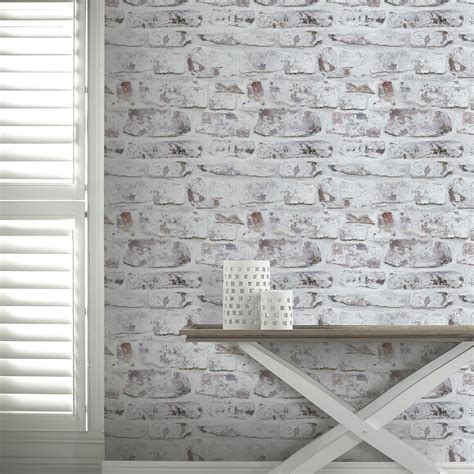 Arthouse Rustic Stone Effect Wallpaper Brick Morrocan Wall Cornish