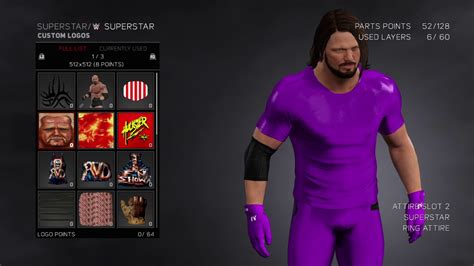 WWE 2K17 Aj Styles Purple Black Custom Attire YouTube