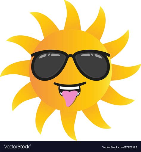 Animated Smiling Sun With Sunglasses