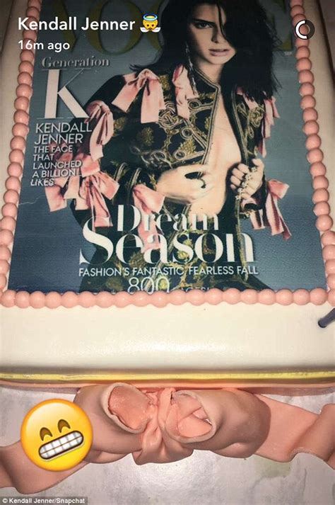 Kendall Jenner Celebrates With A Cake Emblazoned With Her September