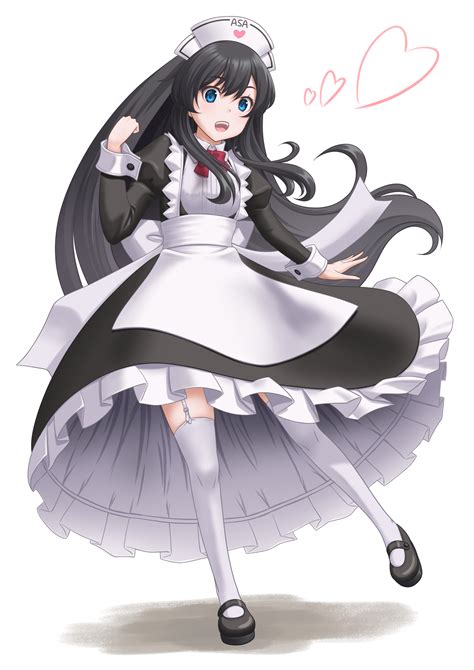 Safebooru 1girl Alternate Costume Apron Asashio Kantai Collection