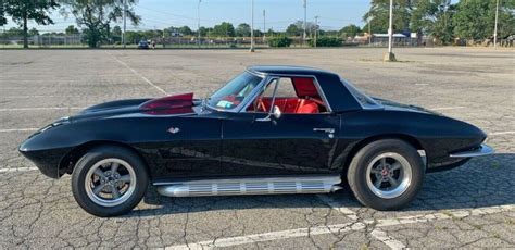 1963 Corvette Convertible Hardtop Vintage Racer With Red Interior