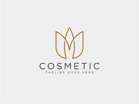 M Logo Initial For Cosmetic Brand Cosmetic Logo Logo Design Beauty Logo