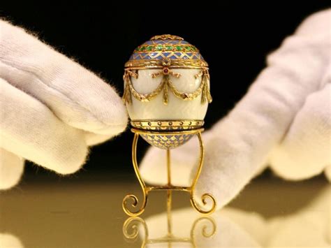 Exquisite Miniature Faberge Egg From King Georges I Collection