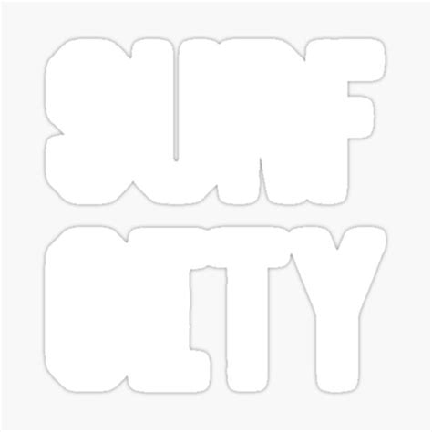 Surf City Sticker By Jasonmuller Redbubble