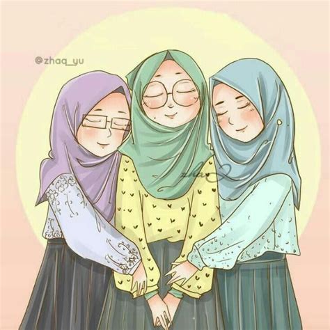 Kartun Muslimah Bercadar Gambar Sahabat Ber 2 Kartun Sahabat Muslimah