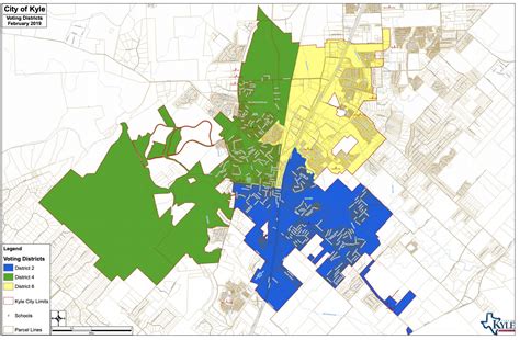 Voting Districts Map City Of Kyle Texas Official Website