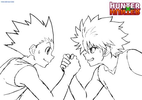 Dessin A Colorier Hunter X Hunter Gratuit Coloriage