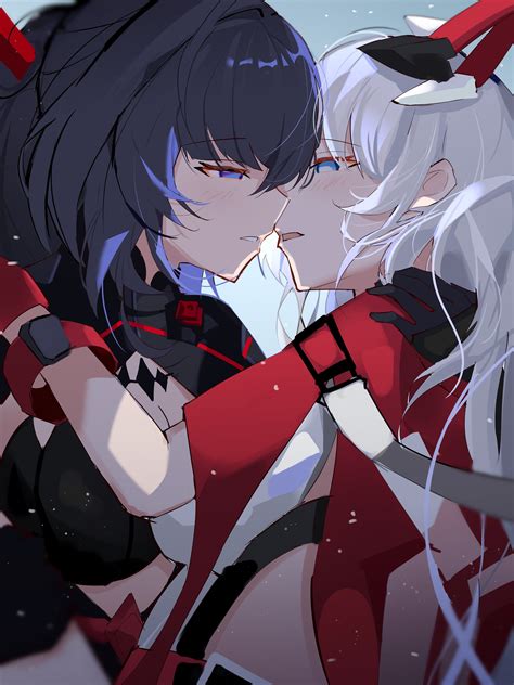 Kiana X Mei Honkai Impact 3rd Rwholesomeyuri