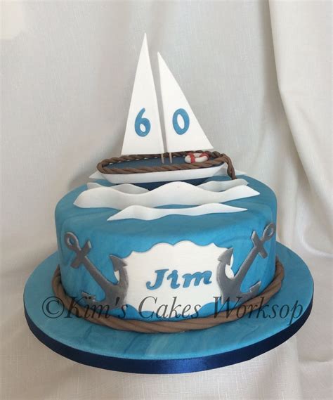 Sailing Birthday Cake Nautical Birthday Cakes Birthday Cakes For Men