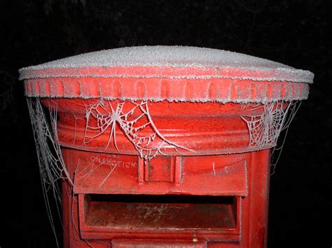 Post Box Frozen Spiders Webs Im Wills Flickr