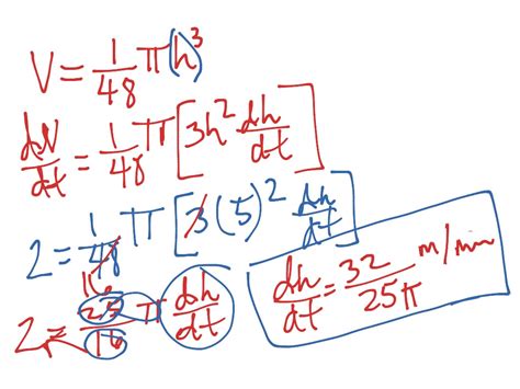 Related Rates 1 Math Calculus Application Of Differentiation Showme