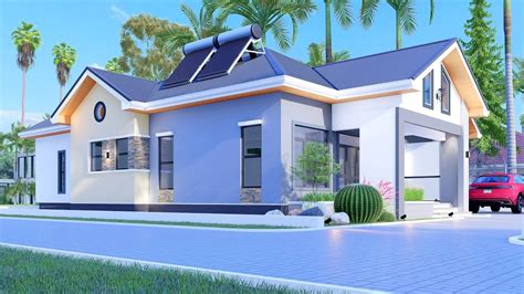 Beautiful Bungalow House Design With Outstanding Interior 4 Bedroom Simple House Design 15