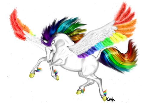 Rainbow Pegasus By Catcorpse On Deviantart